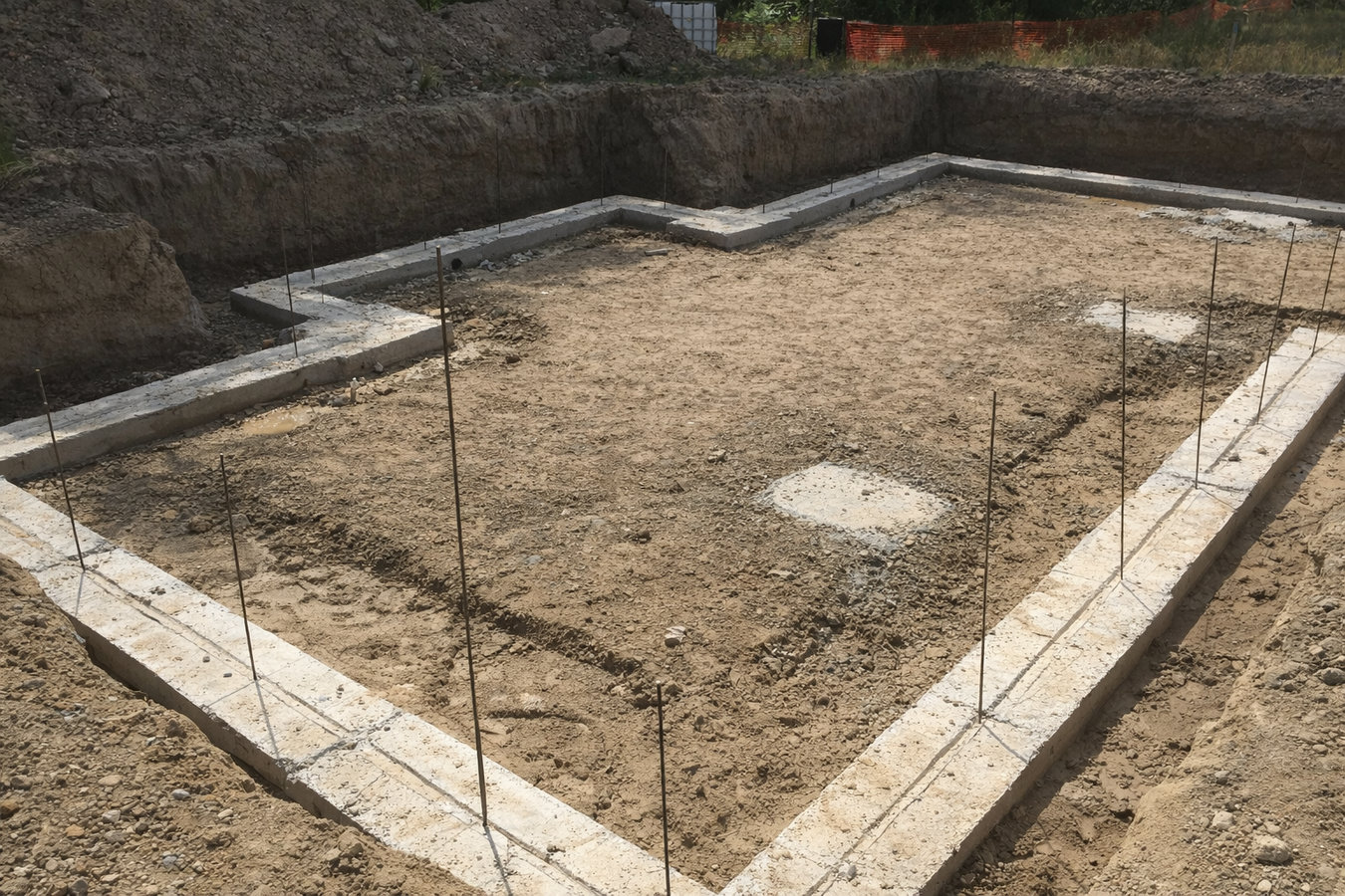 Concrete footings